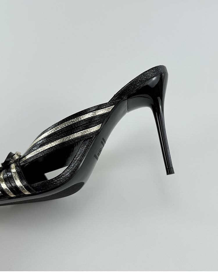 2025 Женские универсальные босоножки и шлепанцы с перекрестными ремешками, круглым носком и высоким каблуком - Мода весна/осень, доступны большие размеры