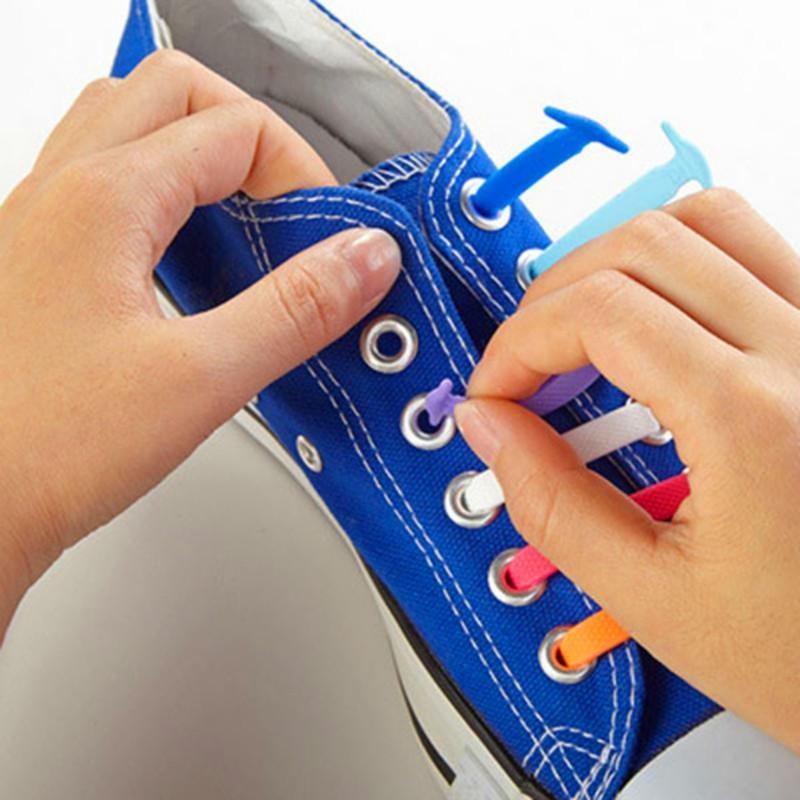 No Tie Rubber Elastic Shoelace Sneaker Adult Shoe Laces Running Shoelaces Athletic Shoe Laces