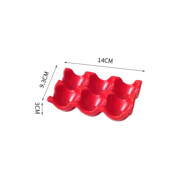 Лоток для хранения яиц на 6/12 ячеек Керамическая посуда Кухонная решетка для яиц Холодильник Подставка для яиц Бытовые принадлежности для хранения на кухне