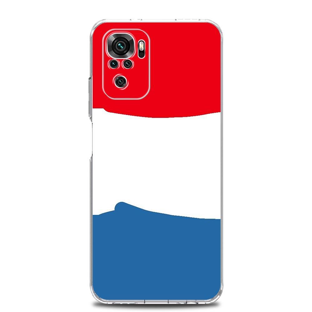 Чехол для телефона для Xiaomi Redmi Note 15 14 13 12 4G 10 11 Pro Plus 5G 14C 13C 12C 10C Прозрачный Мягкий ТПУ Чехол Флаг Нидерландов