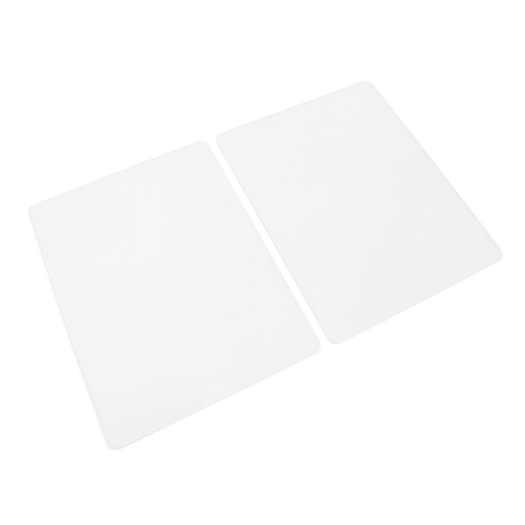 2PCS Embossing Mat Plates 3mm Thick Acrylic Backing Pad for Paper Leather Fabric Crafting Scrapbooking Card Making