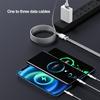 Charging Cord Anti-Interference Plug 3-In-1 Stable Output Fast Multifunctional 6A And Charging Braided Usb Charging Cable