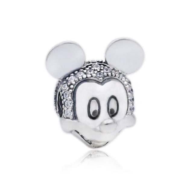 925 Sterling Silver Colorful Beads Transparent Shiny Row Clip Charm Fit Women Bracelet DIY Jewelry