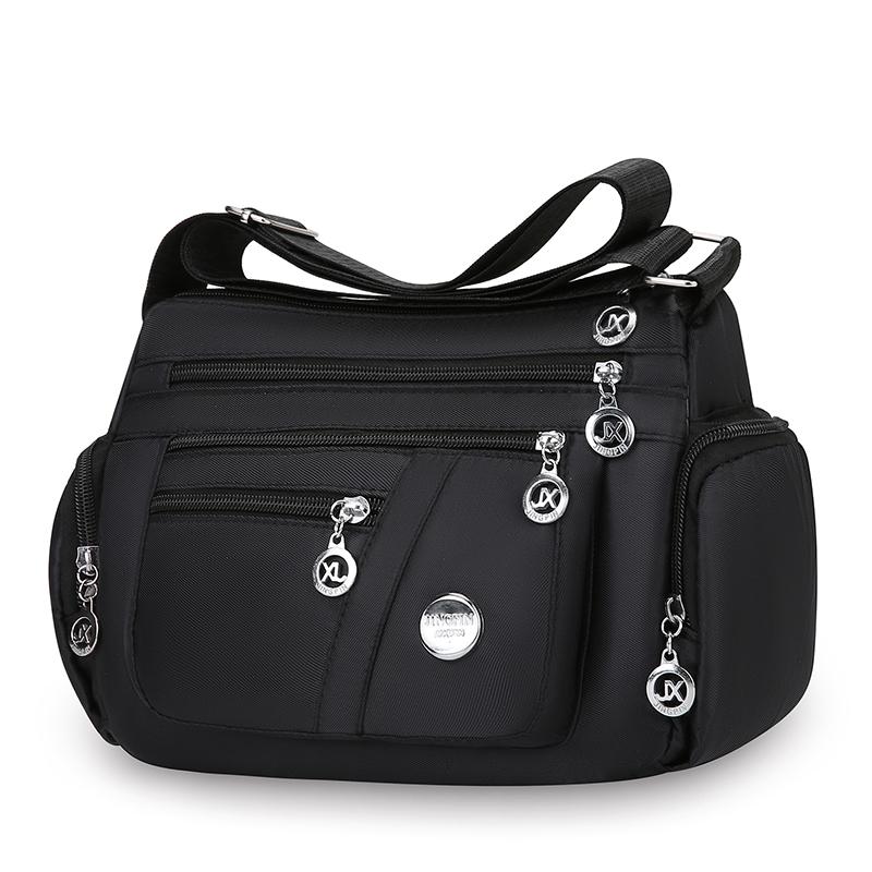 Сумка кроссбоди Новая Многоотдельная Нейлоновая Ткань Модная Повседневная Тренд Сумка для Мамы Среднего и Пожилого Возраста Сумка на Плечо