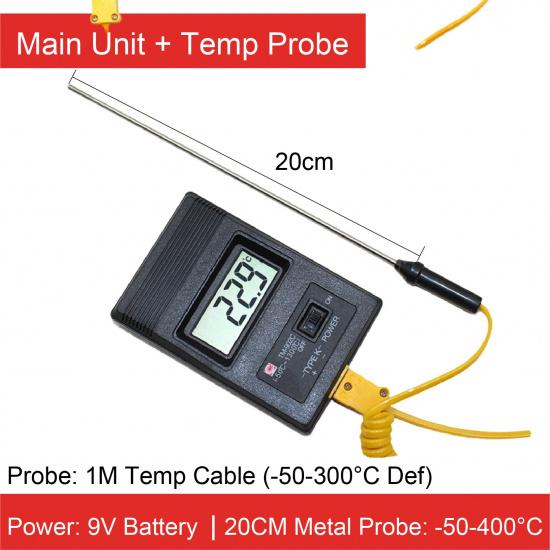 TM902C K-Type Thermocouple Thermometer Industrial Digital Display Temperature Meter High Temp Gauge for Oil Water Dyeing