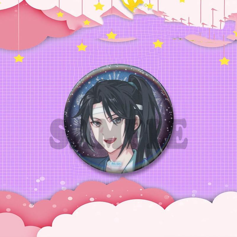 BL Anime Peripheral Coin Brooch Mo Dao Zu Shi Lan Wangji Wei Wuxian Enamel Pins Backpack Clothing Jewelry Badge Accessories Gift