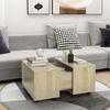 VidaXL Coffee Table Sonoma Oak 60x60x38 Cm Particleboard.