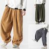 Повседневные вельветовые брюки, уличные брюки прямого покроя, модные мужские и женские длинные брюки, свободные мужские спортивные брюки большого размера