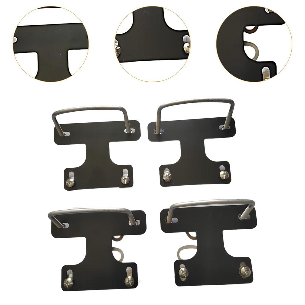 4Pcs Roof Box U Bolt Clamps Rooftop Cargo Carrier Rack Sturdy Accessories Metal Bracket