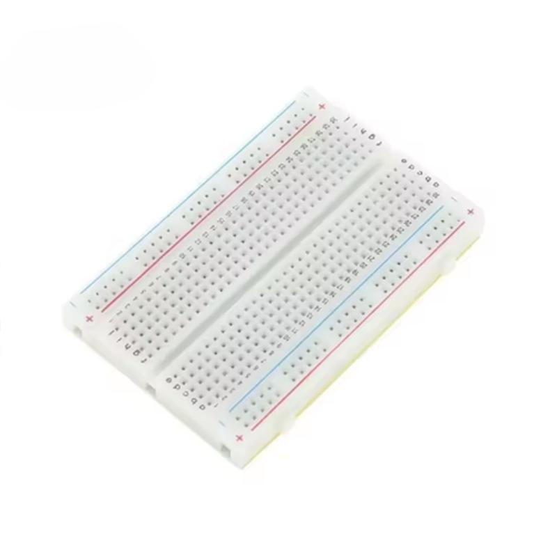 400 Tie Points Mini Solderless Breadboard for DIY PCB Test Universal Protoboard Prototyping Lab Kit for Electronics Engineering Learning Practice