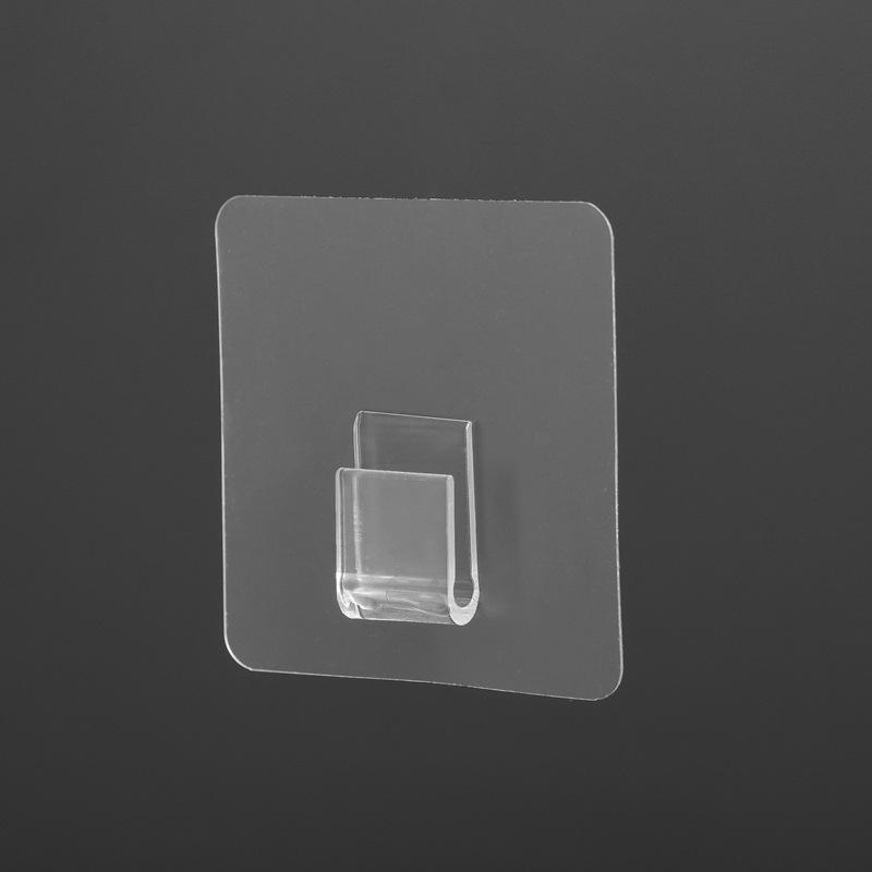 10 шт. Самоклеящиеся крючки на стену Прозрачный крючок для проволочной полки Настенное крепление Без пробивания Кухня Ванная комната Не оставляющие следов Наклейки Держатель