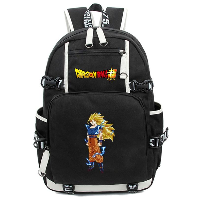 Рюкзак-сумка унисекс в стиле аниме «Dragon Ball» для девочек, мальчиков, студентов, подростков, детей, женщин, большая вместительная сумка для ноутбука, милая повседневная школьная сумка, подарок на день рождения для детей