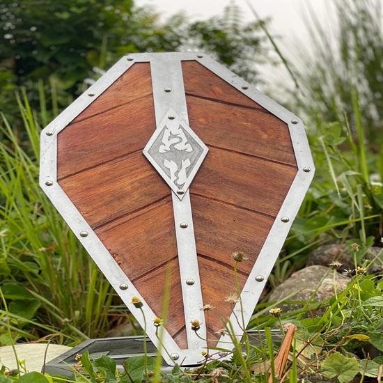 45.72 Cm Templar Wooden Shield Norse Mythology Valhalla Viking Shield Uthentic Battleworn Heater Shield Best Gift For Him