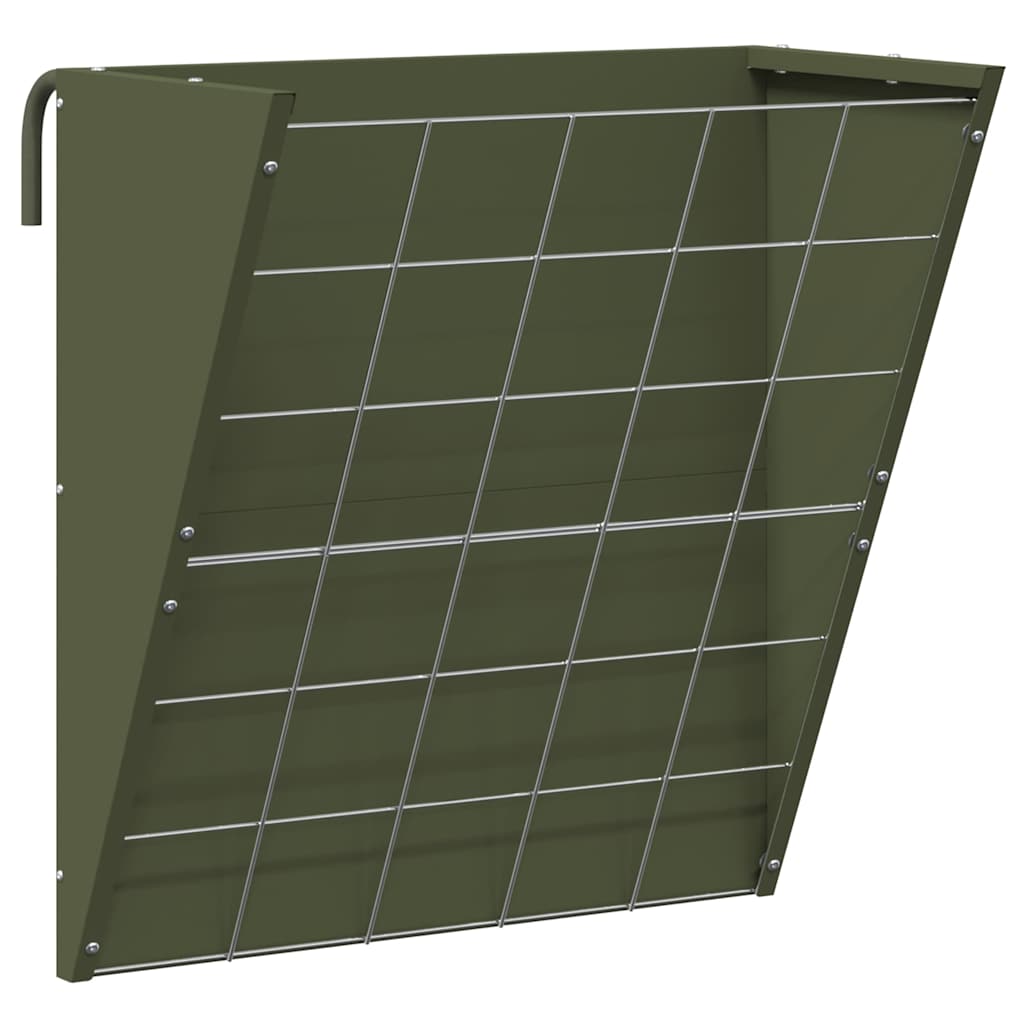Hanging Hay Feeder Olive Green 61 x 33 x 66 cm