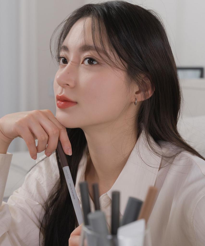 Single-stroke Flat Brow + Single-stroke Sharp Brow