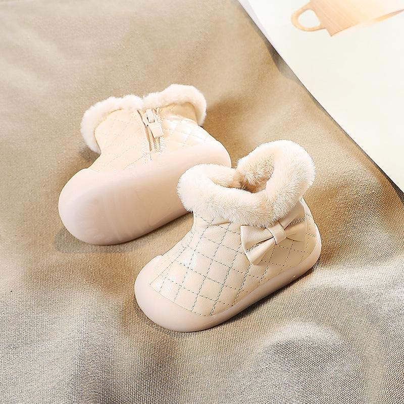 Botas Para Niña Baby Snow Boots Winter New Boy Cotton Boots Warm Walking Shoes Girl Ankle Boot Cute Padded Boot Child Shoe Botas