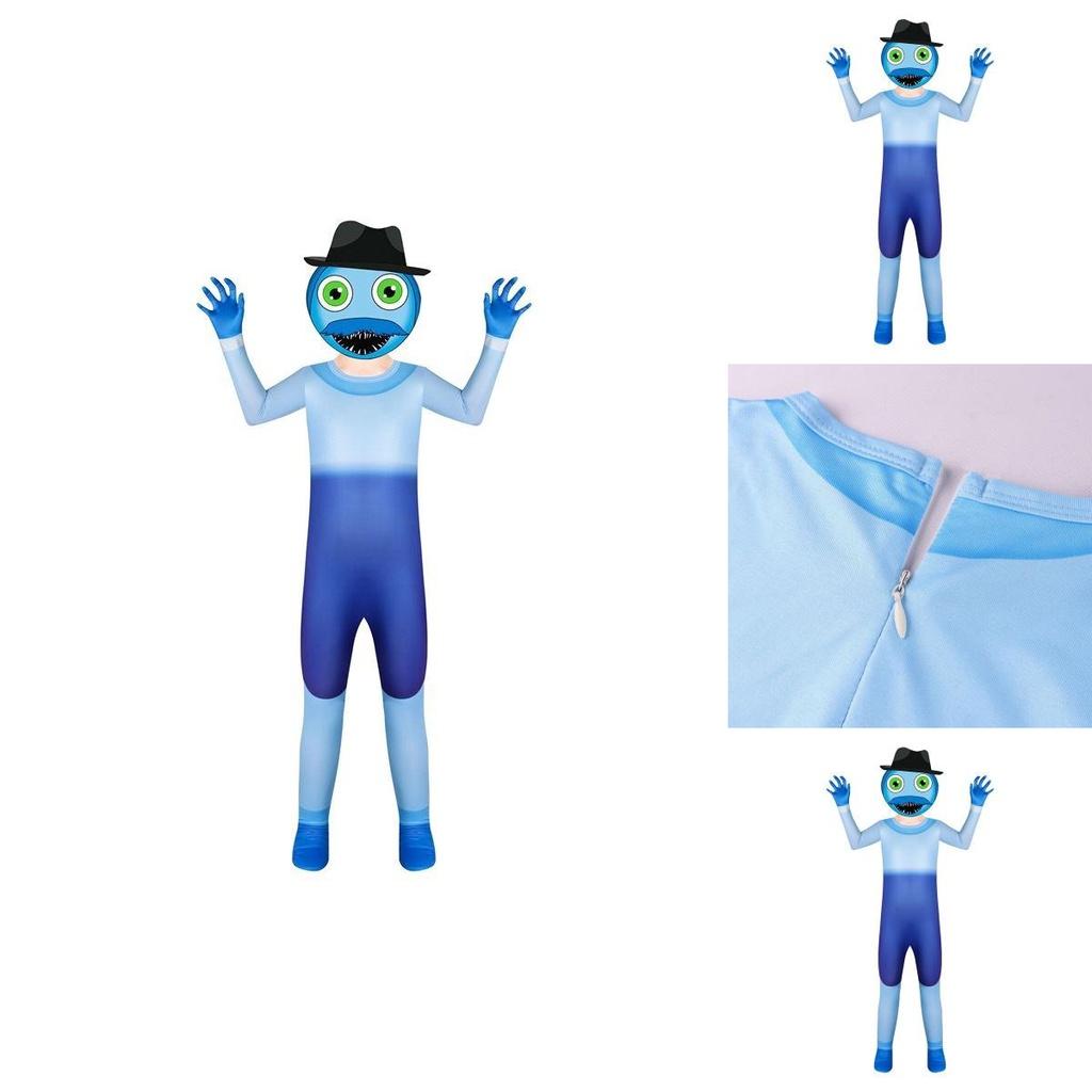 Be The Life Of The Party With These Poppy Playtime Huggy Wuggy Dad Cosplay Jumpsuits And Masks!
