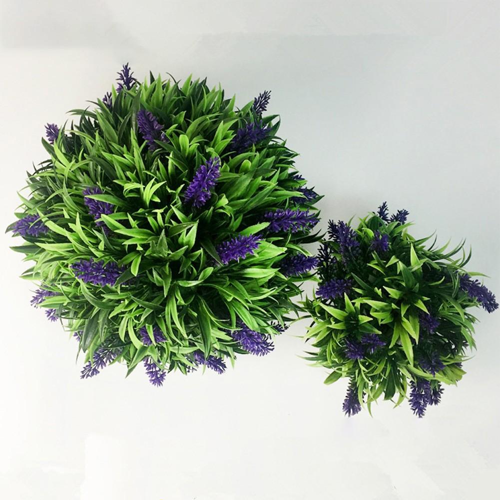 Hanging Basket Lavender Topiary Home Decoration Plastic Restaurant