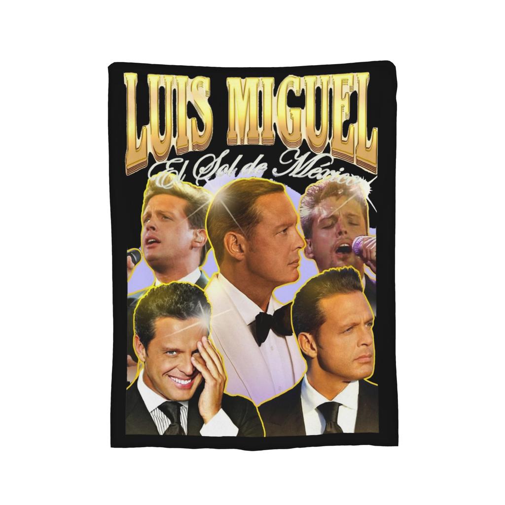 Luis Miguel El Sol De Mexico Blankets Fleece Spring Autumn Multi-function Super Warm Throw Blankets for Home Car Quilt