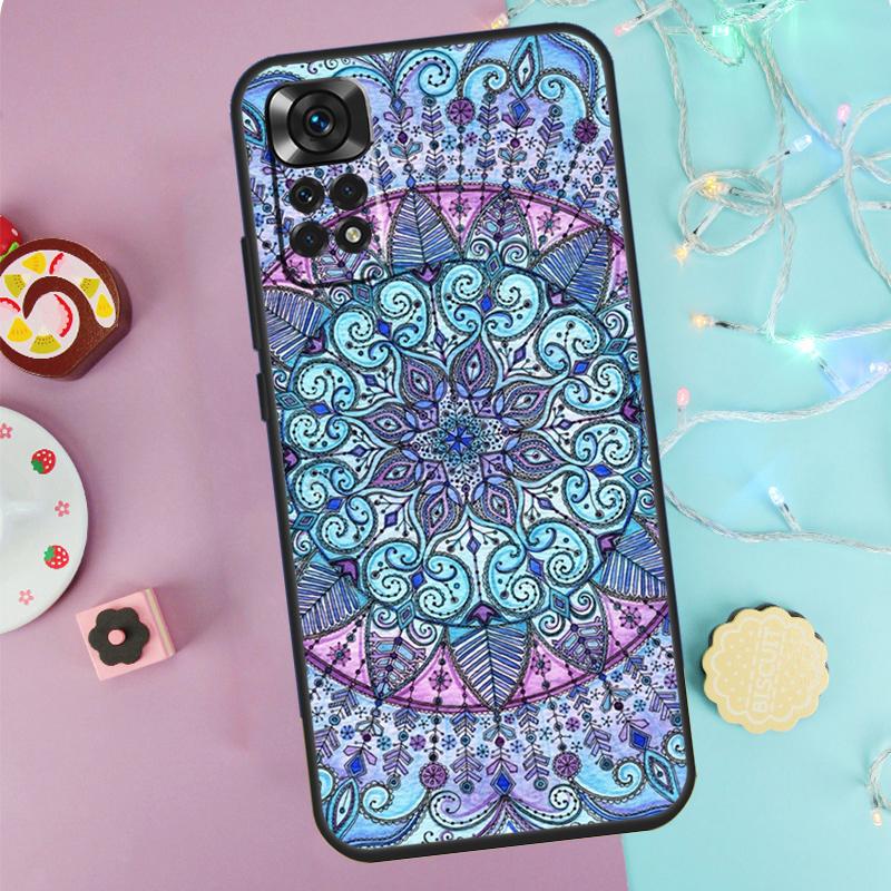 Чехол-мандала Чехол для Xiaomi Redmi Note 9 10 11 12 13 14 Pro 9S 10S 11S 12S Redmi 14C 10C 12C 13C Обложка