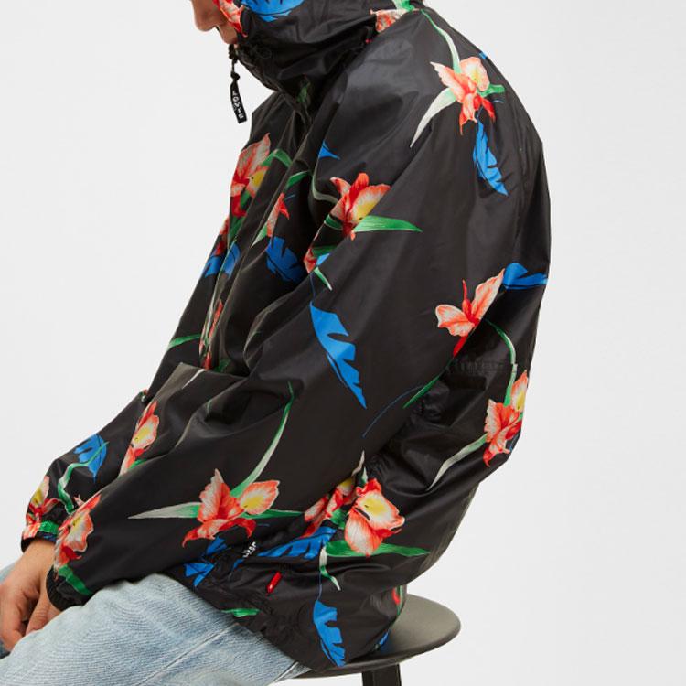 Куртка с капюшоном Levis Floral Print, мужская, черная 56568-0004