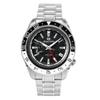 Sport GMT Stainless Steel Black Dial Automatic SBGE277G 100M Men's Watch