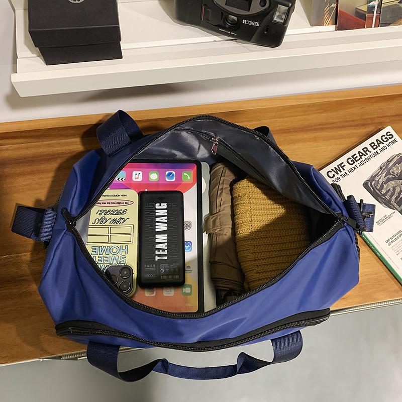 Travel Bag Large Capacity Fitness Travel Bag Sports Luggage Bag Separation Shoes Bags Dry Wet Separation Student Storage Bag