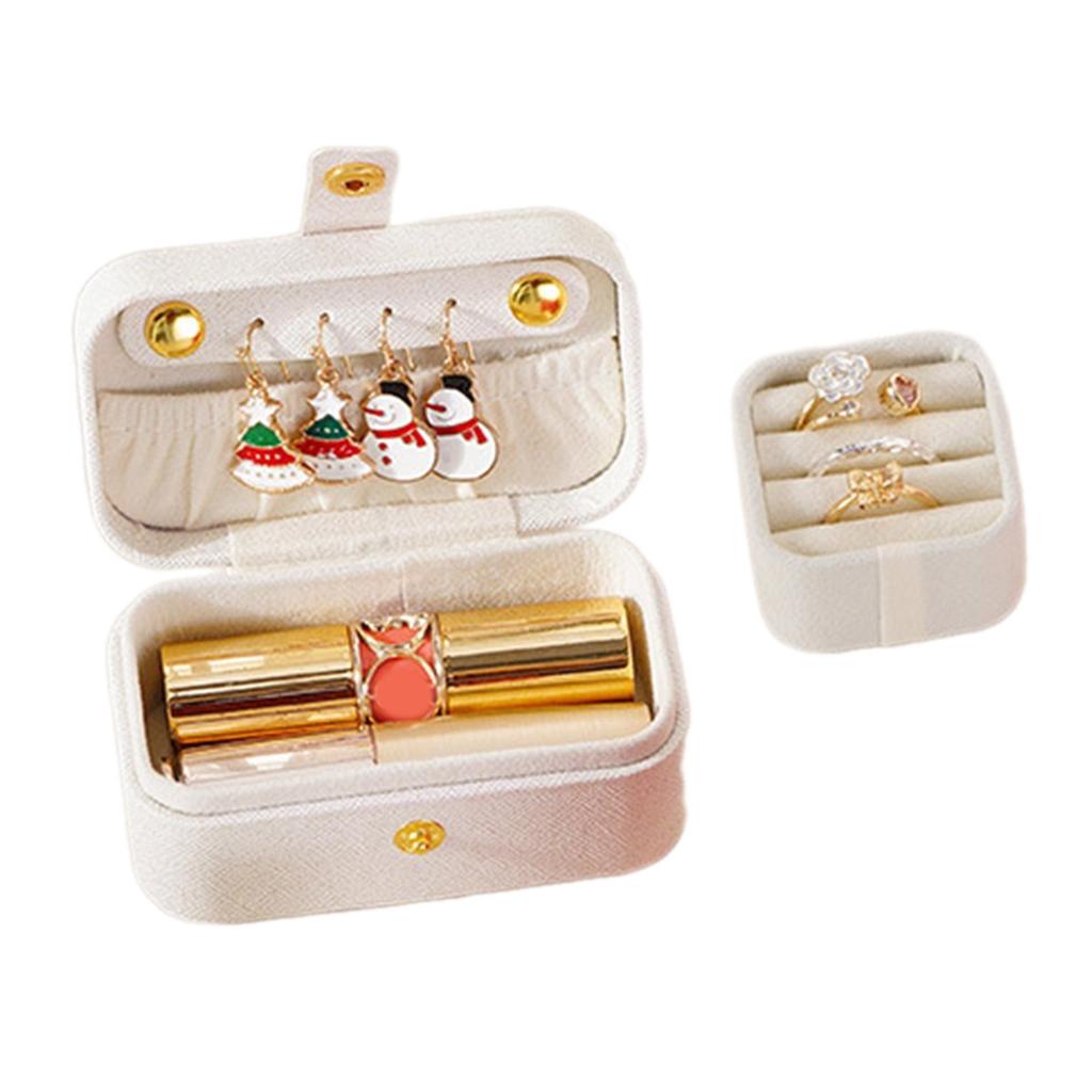 Высококлассная шкатулка для хранения ювелирных изделий, коробка для колец, подвесок, серег, дорожная портативная шкатулка для ювелирных изделий из ПУ кожи, подарочная коробка на день рождения, свадьбу