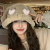 New Autumn and Winter Cute Rabbit Ear Hat for Women Fisherman Hat Warm and Versatile Face Showing Small Basin Hat Cold Proof Plush Hat Trendy