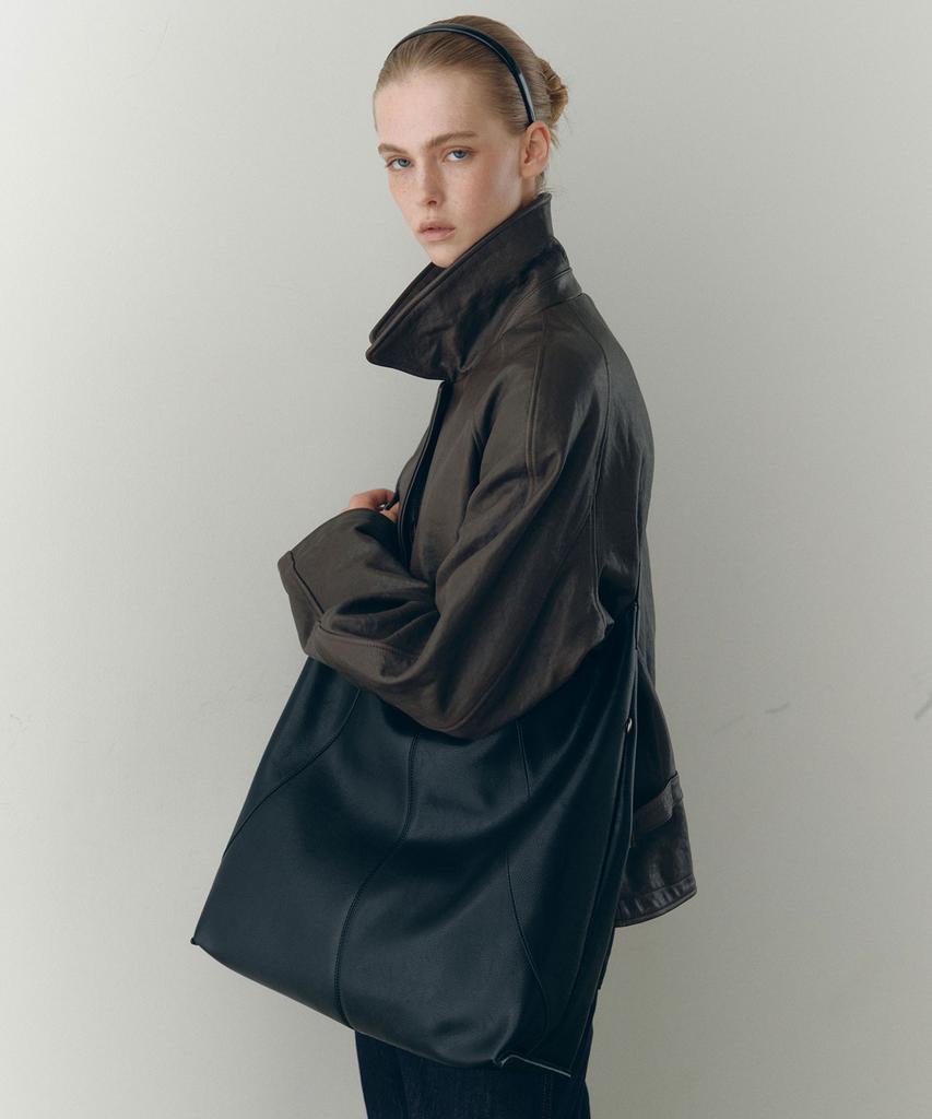 Jillstuart Acc [Row] Raw Leather Shoulder L Black