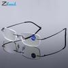 Zilead Rimless Reading Glasses Men Women Memory Titanium Presbyopic Eyeglasses High-definition Eyewear Vision Care +1.0~+4.0