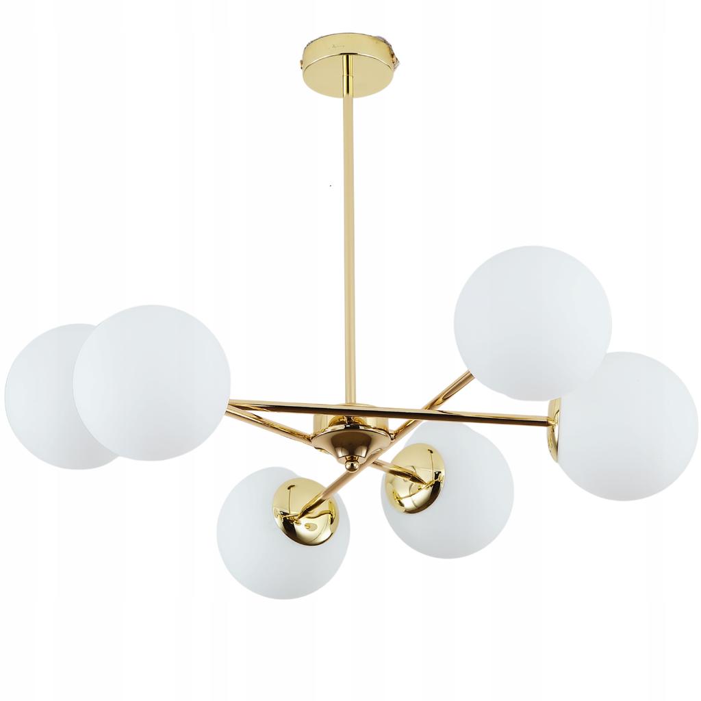 Pendant Lamp Ceiling Chandelier Balls Gold Modern Led Milky
