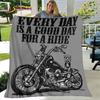 Retro Vintage Motorcycle Skull Soft Plush Blanket,Flannel Blanket Throw Blanket for Living Room Bedroom Bed Sofa Picnic Cover