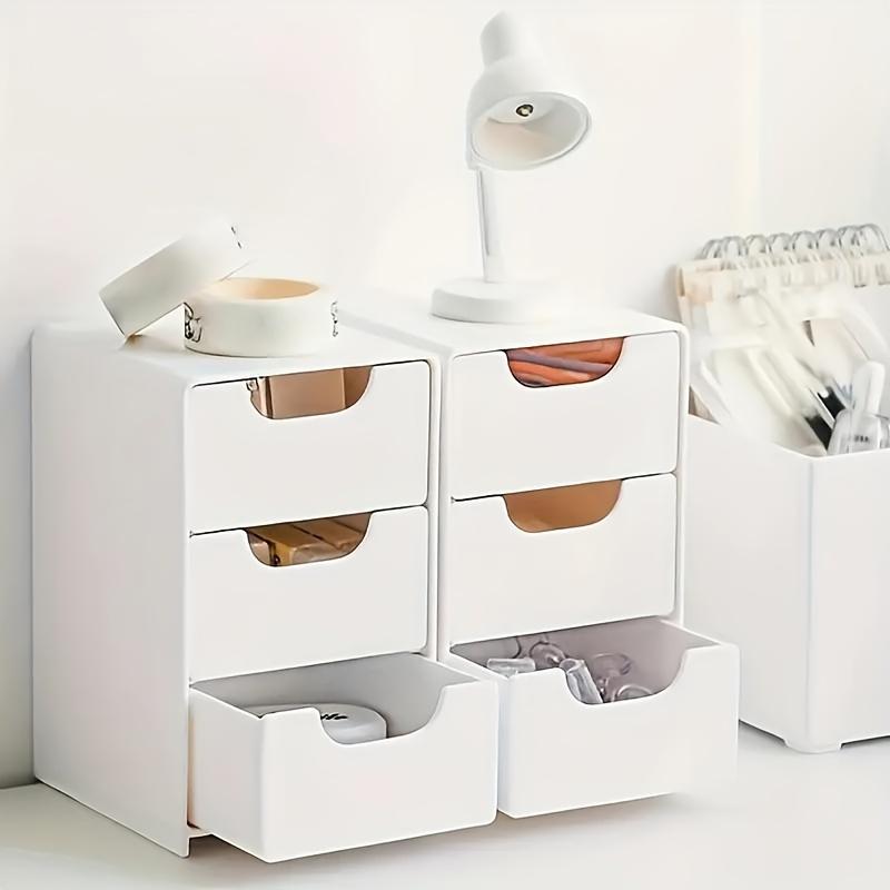 Mini Chic 3-Tier Drawer Organizer for Desk Perfect for Office Supplies, Jewelry Cosmetics Storage Desk Organizer