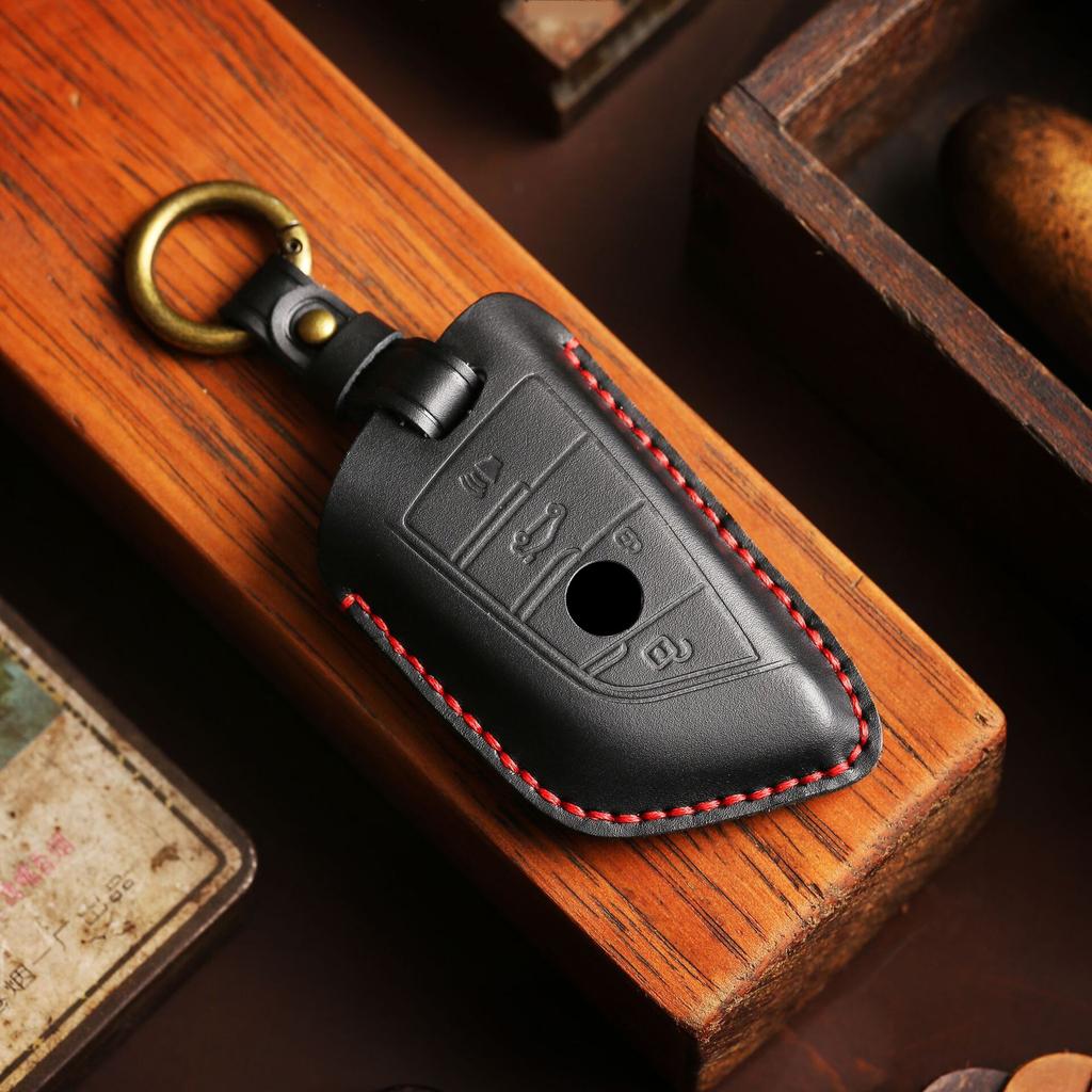 Роскошный кожаный чехол для ключей HALLMO ручной работы для BMW X1 X3