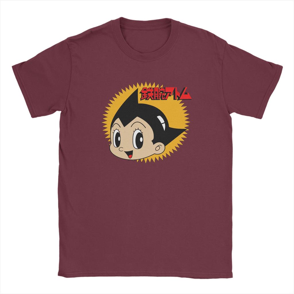 Astro Boy Manga T-Shirt Men Fun Pure Cotton Tee Shirt O Neck Short Sleeve T Shirt 4XL 5XL Clothes