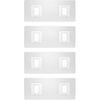14 Pack Shower Caddy Adhesive Replacement Flat, Transparent Strong Adhesive Hooks, No Drilling, Waterproof Wall Hooks for Shower Caddy, Bathroom
