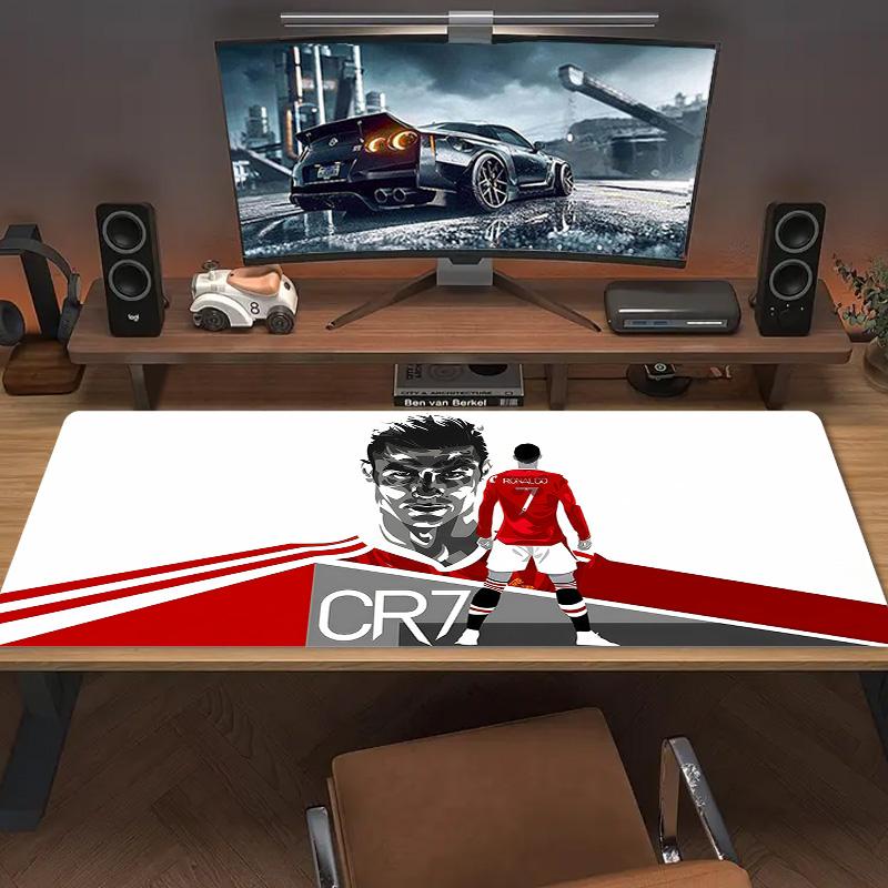 C.Ronaldo Color Mouse Pad Large Gaming Table Cushion Non-slip Laptop Tablet Big Mousepad XXL Mat Mini PC Playmat With Lock edge