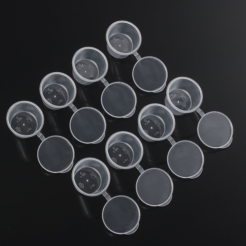 25 шт. многоразовых пластиковых стаканчиков для соуса на вынос, палитра, контейнеры для еды, коробка для пигментной краски