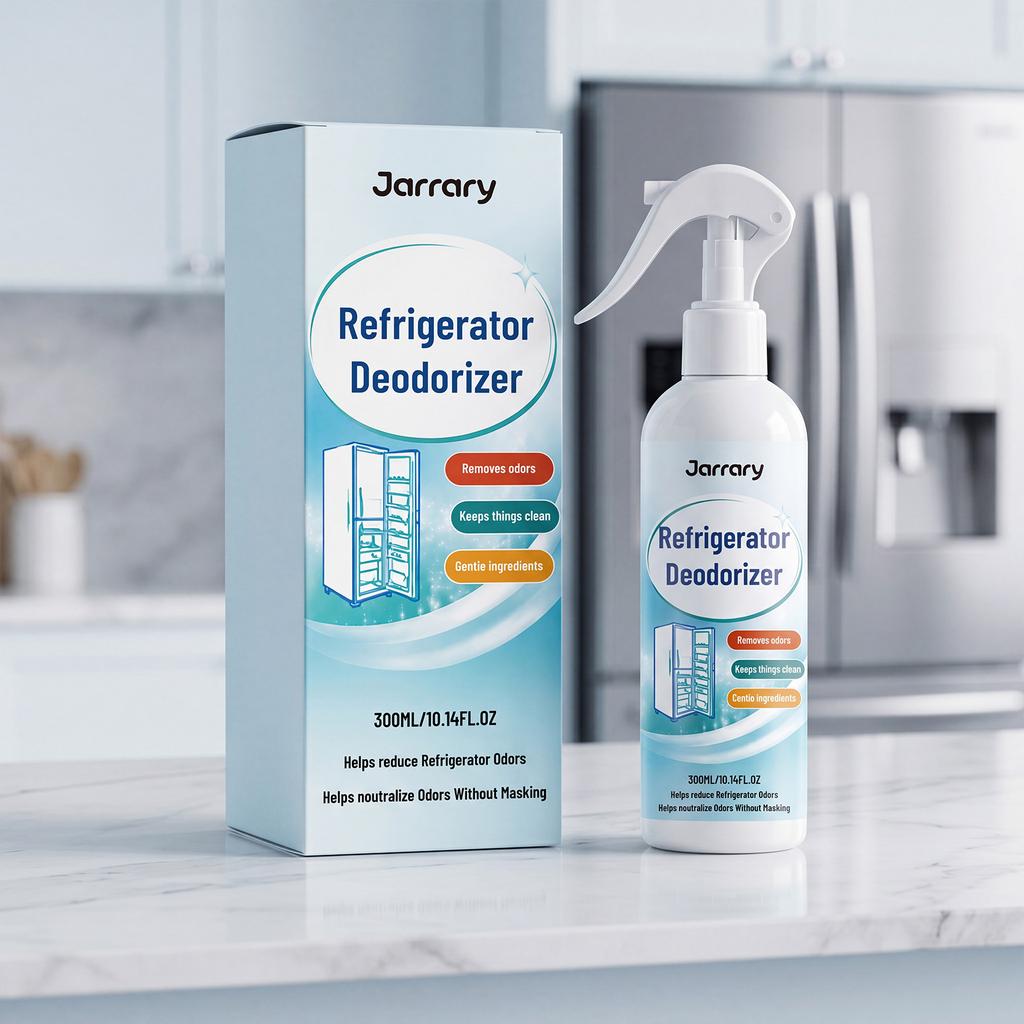 Jarrary Refrigerator Deodorizing Spray Kitchen Stain Remover Fresh Portable Daily Home Use