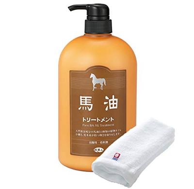 Azuma Trading Co., Ltd. [Та же цена, Включает полотенце Imabari] Лечебная маска с конским маслом 1000 г / Tabibijin Bayu