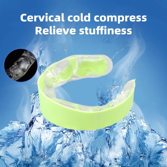 Summer Neck Cooling Tube Wearable Neck Cooler Lightweight Reusable Ice Cold Ring Outdoor Heatstroke Prevention Portable Neck Wrap Collar