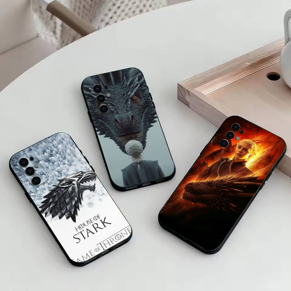 DM-game of Dragon Mother Thrones Phone Case For Samsung S25,S24,S21,S22,S23,S30,Ultra,S20,Plus,Fe,Soft Silicone Black Cover