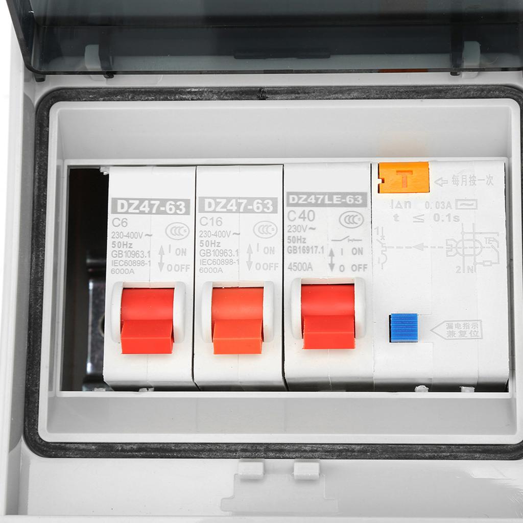 2-канальный гаражный караванный потребительский блок 40A 30mA RCD 2MCB 6A+16A