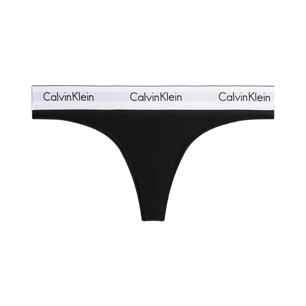 (W) Calvin Klein Modern Cotton Стринги Черные