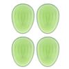 4PCS Egg Shape Hair Brush Portable Travel Dry Wet Hair Brush Soft Teeth Massage Shampoo Comb for Sal