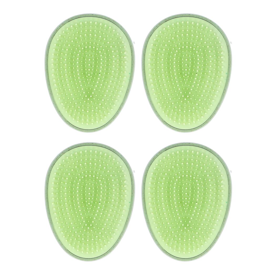 4PCS Egg Shape Hair Brush Portable Travel Dry Wet Hair Brush Soft Teeth Massage Shampoo Comb for Sal