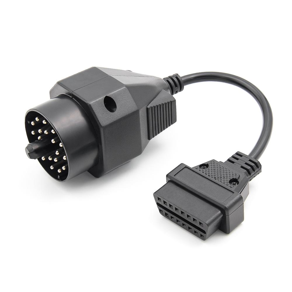 Adaptateur OBD vers OBD2, connecteur femelle 20 broches vers OBD2 16 broches, scanner de diagnostic automobile E36 E39 X5 Z3 pour voitures anciennes