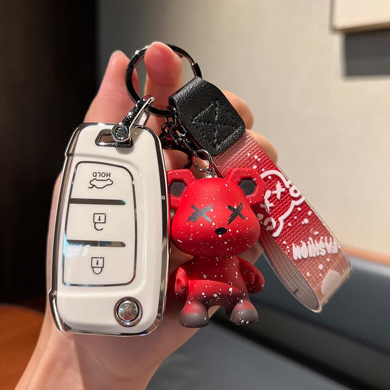 Applicable20Hyundai Celesta Key Cover Yuena Shengda Elantra Mingtu Yixing Автомобильная защитная сумка с пряжкой
