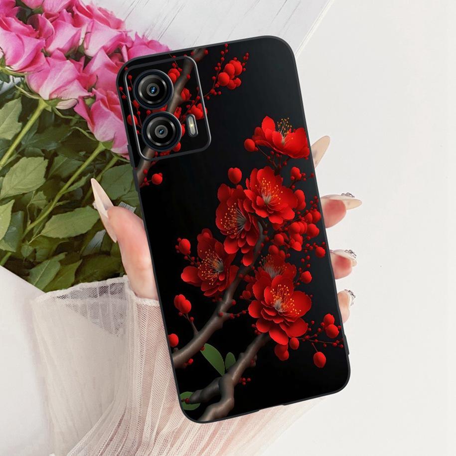 For Motorola Moto G53 5G Case XT2335-2 New Stylish Butterfly Flower Fundas Soft Silicone Phone Cover For Moto G13 G23 G73 Bumper